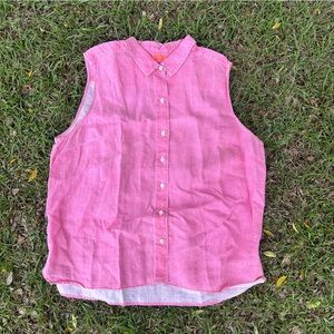 Tommy Bahama Coastalina Sleeveless Button Up Linen Shirt